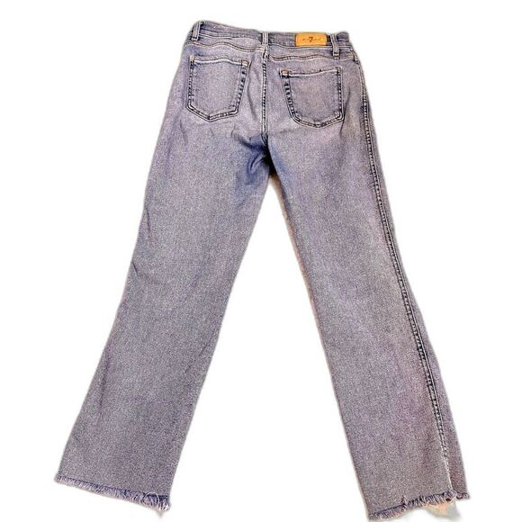 7 for all Mankind Womens Lux Vintage Edie Distressed Jeans Size 25 - Picture 2 of 12